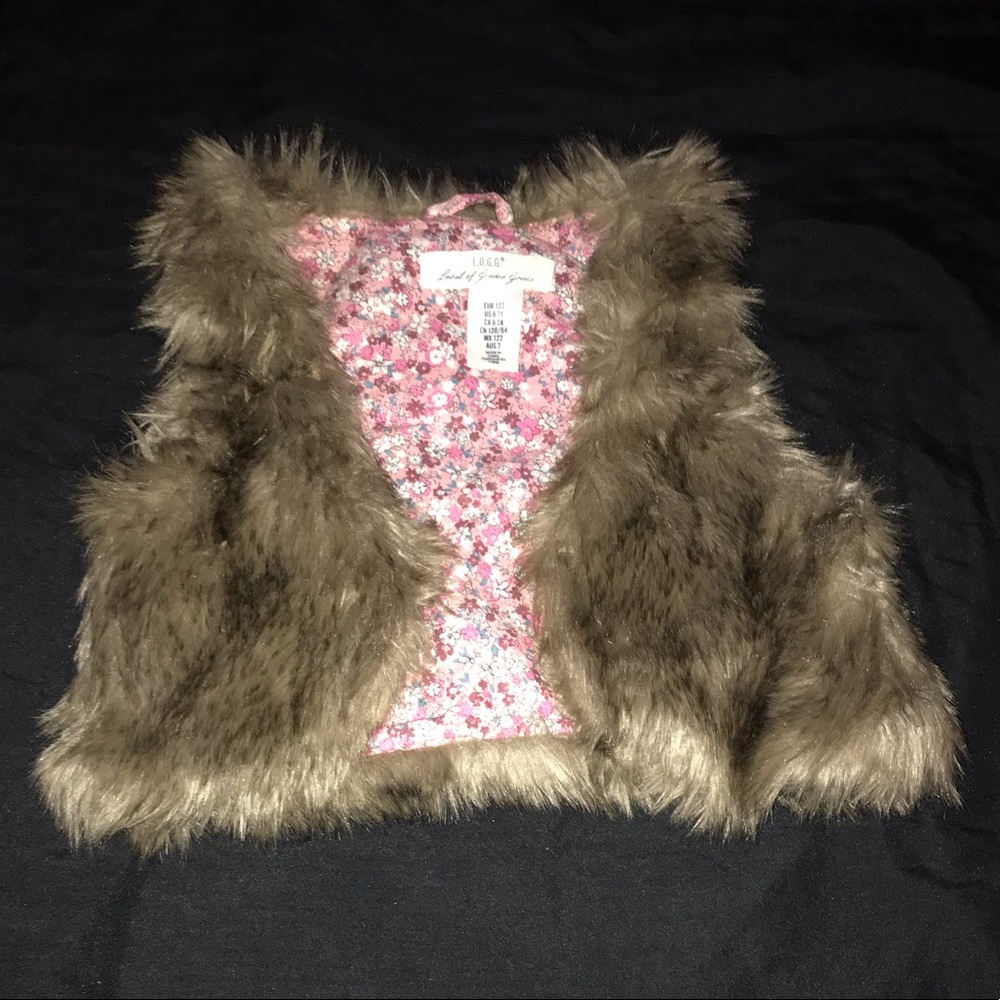 Girls Faux Fur Vest